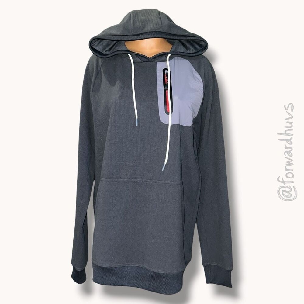 Talus Thermal Fleece Hoodie Gray Pullover Outdoor Hiking Pocket Men’s Medium